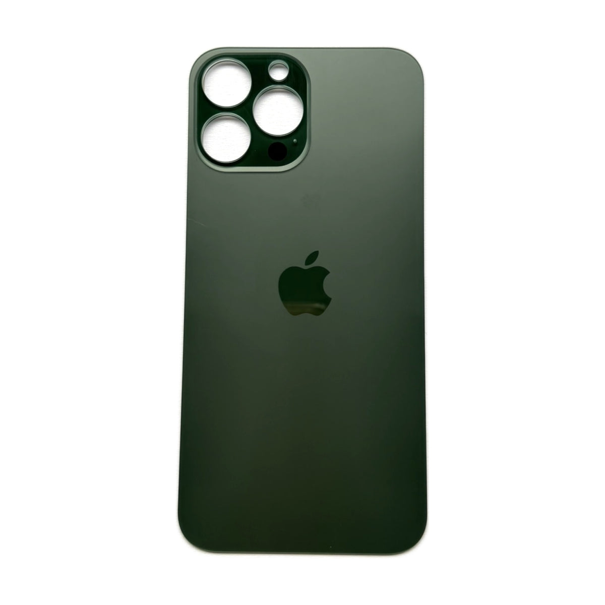 iPhone 13 Pro Max achterkant glas alpine groen met grote cameraopening
