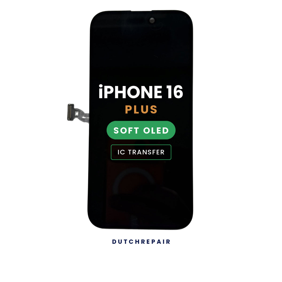 iPhone 16 Plus scherm met Soft OLED-paneel, los vervangingsscherm