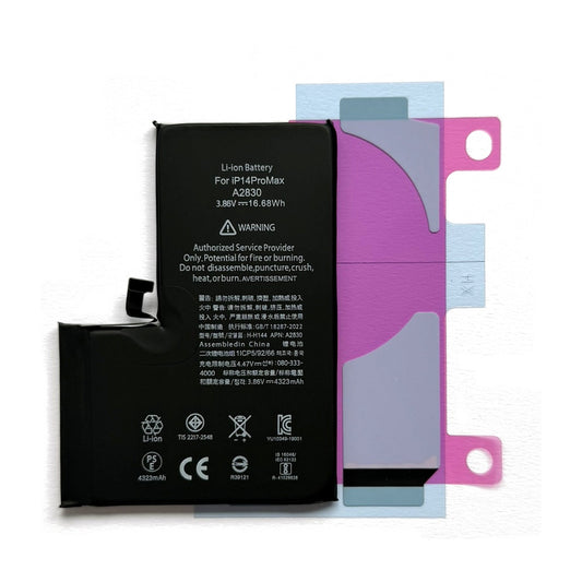 iPhone 14 Pro Max batterij A2830 met batterijsticker