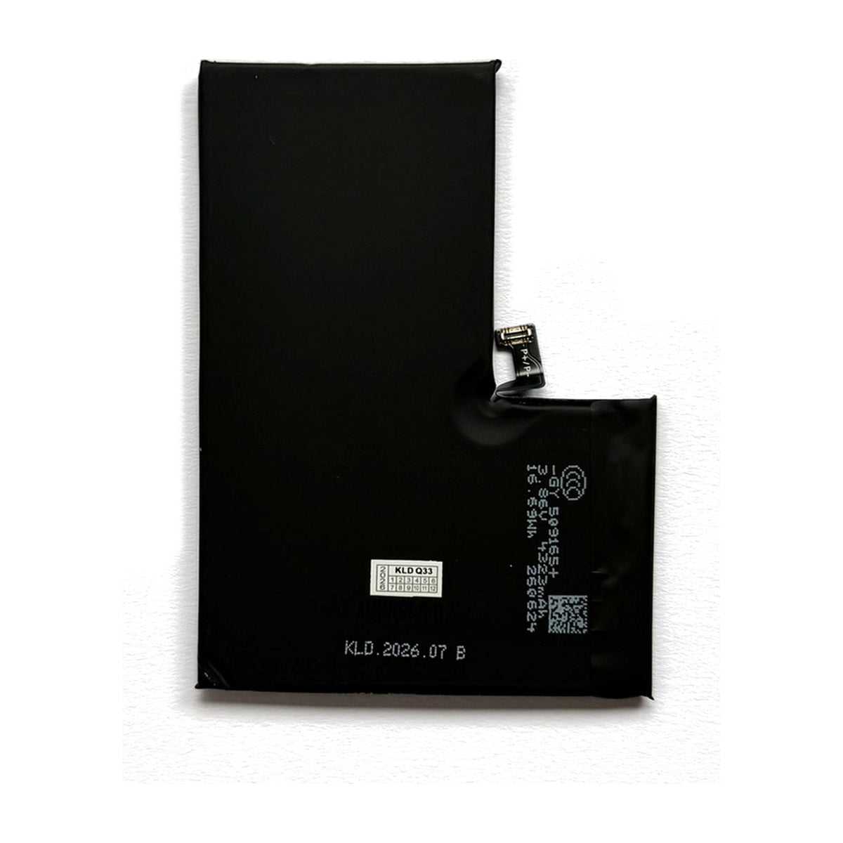 Achterzijde van de iPhone 14 Pro Max batterij A2830 met connector