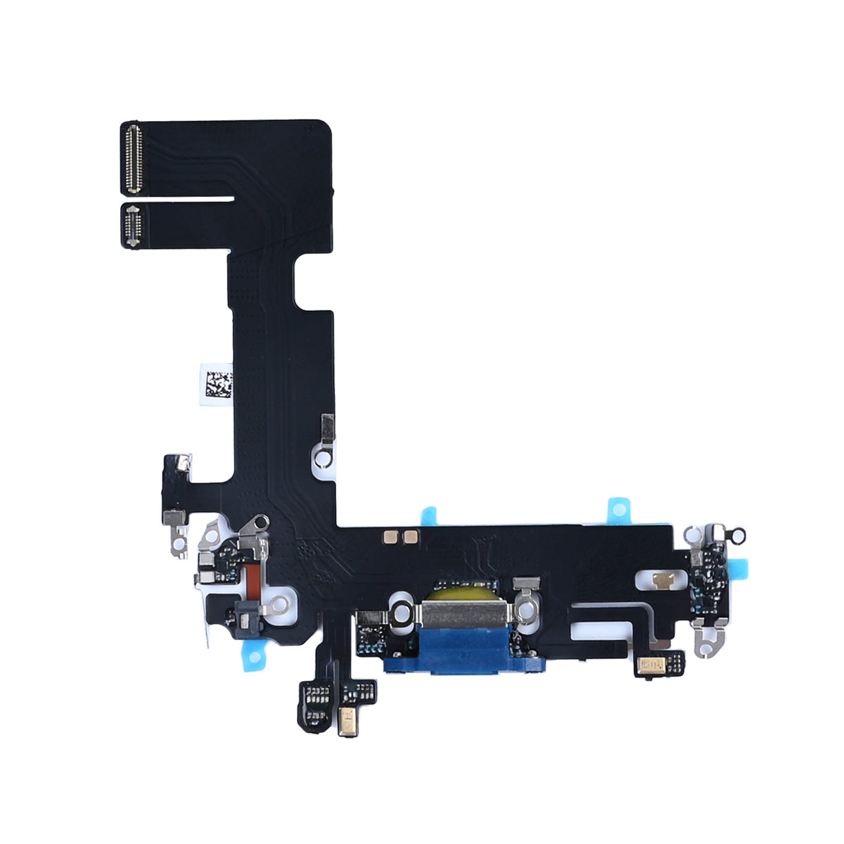 iPhone 13 oplaadpoort blauw, complete laadconnector met flexkabel en microfoons