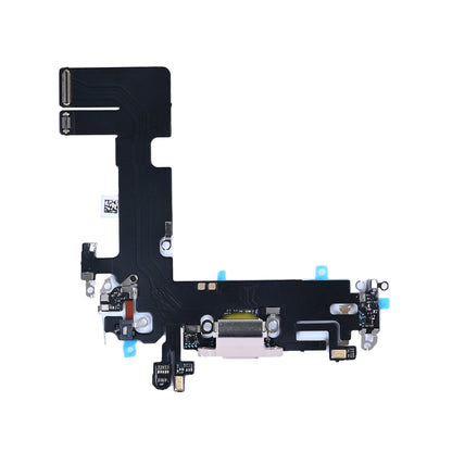iPhone 13 oplaadpoort roze, complete laadconnector met flexkabel en microfoons