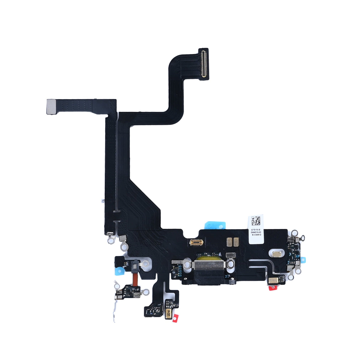 iPhone 13 Pro oplaadpoort grafiet, complete laadconnector met flexkabel en microfoon
