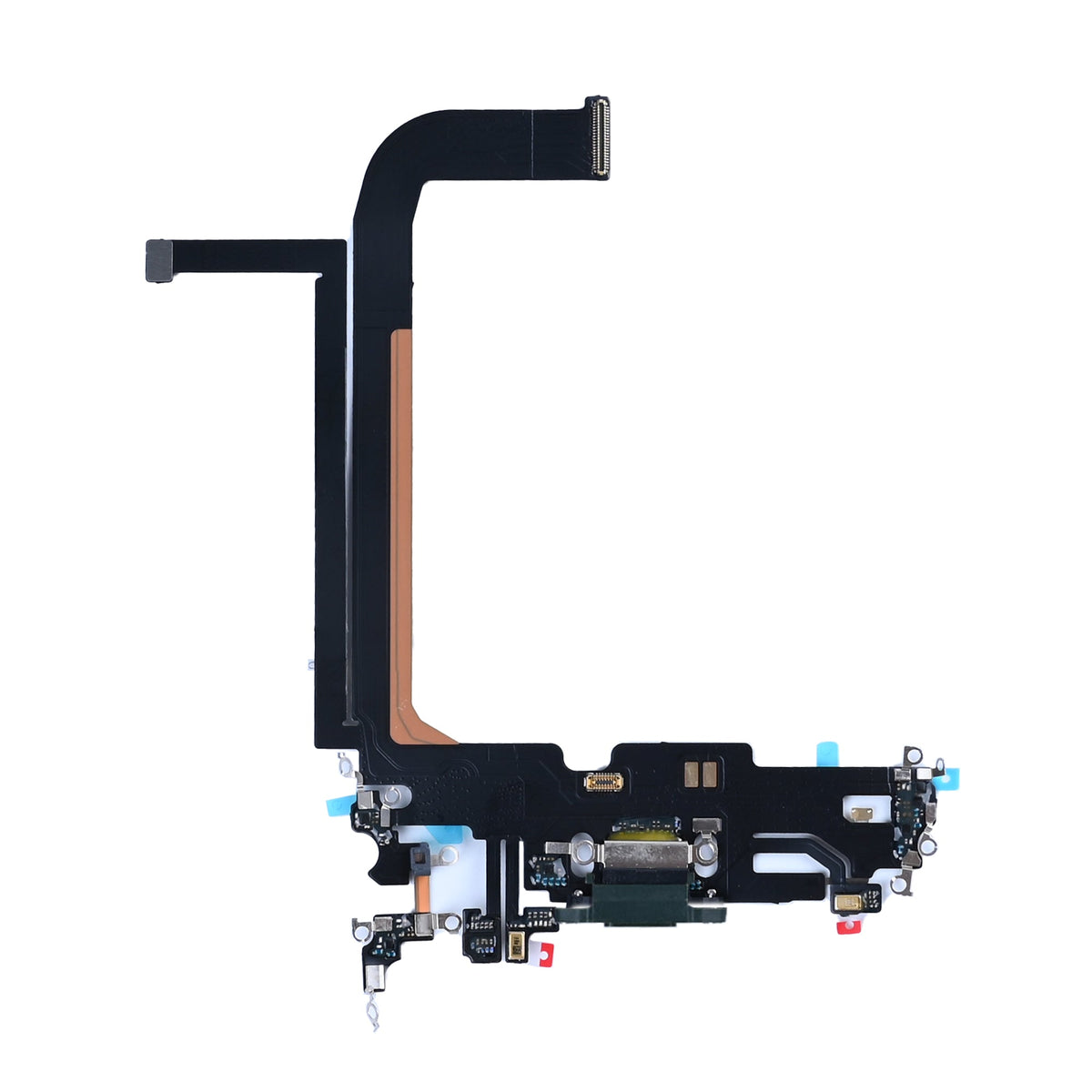 iPhone 13 Pro Max oplaadpoort alpengroen, complete laadconnector met flexkabel en microfoons