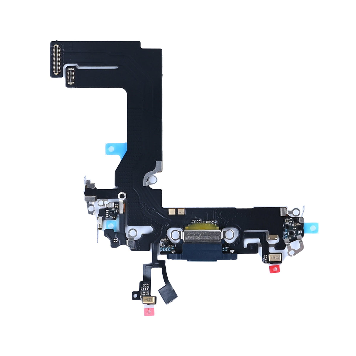 iPhone 13 mini oplaadpoort blauw, complete laadconnector met flexkabel en microfoon