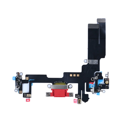 iPhone 14 oplaadpoort rood, flexkabel met Lightning-socket en plakstrips