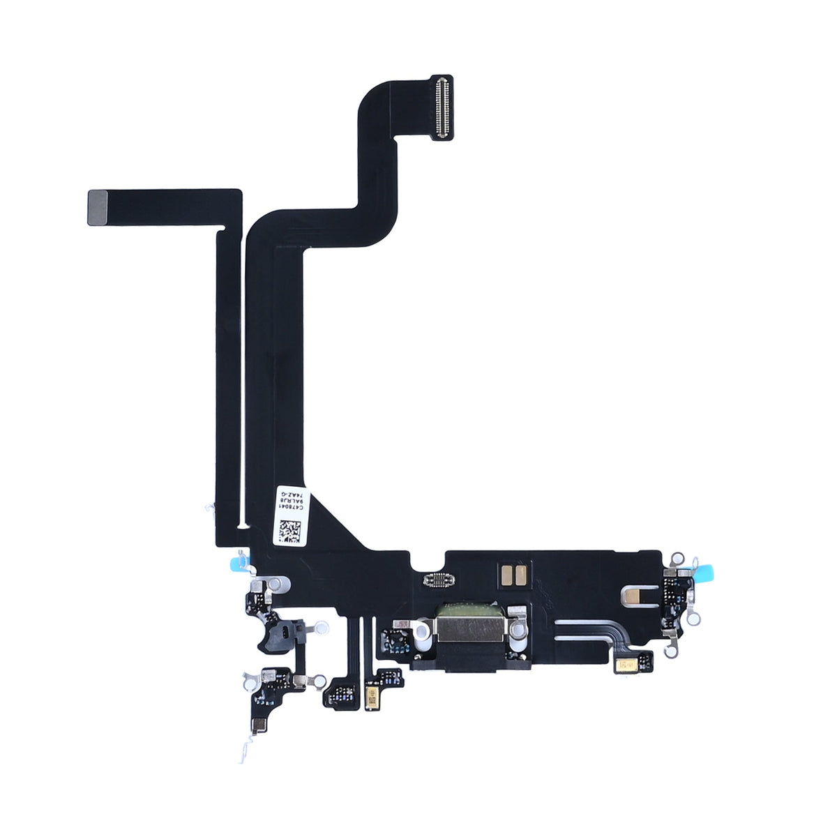 iPhone 14 Pro Max oplaadpoort spacezwart, complete laadconnector met flexkabel en microfoon