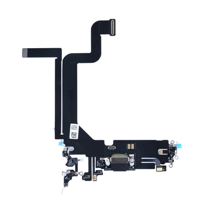 iPhone 14 Pro Max oplaadpoort spacezwart, complete laadconnector met flexkabel en microfoon
