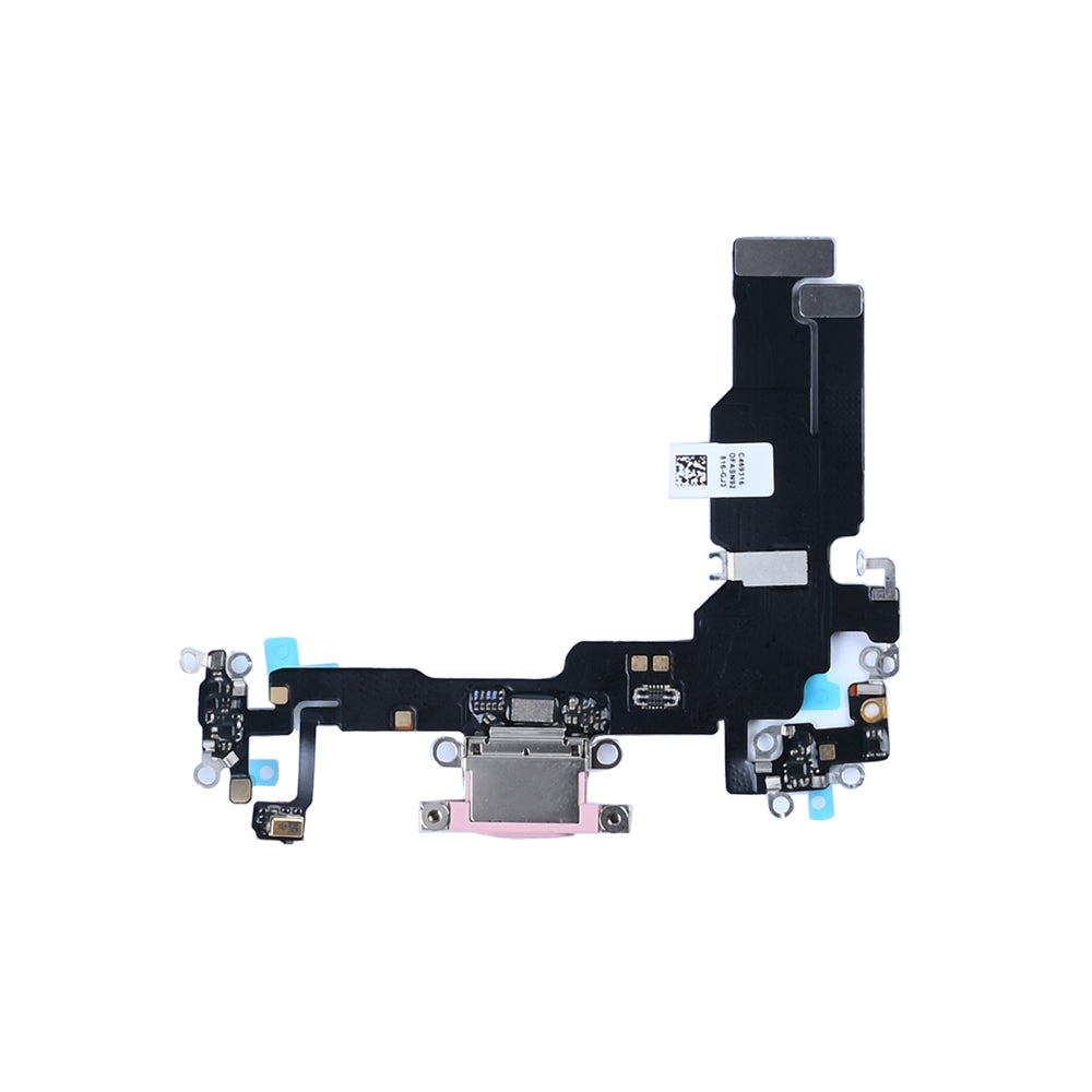 iPhone 15 oplaadpoort roze, complete USB-C laadconnector met flexkabel