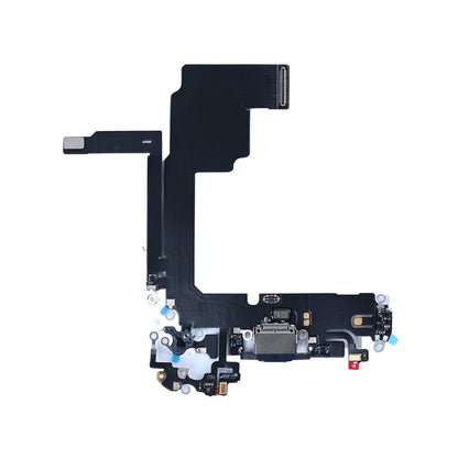 iPhone 15 Pro oplaadpoort blauw titanium, complete USB-C laadconnector met flexkabel