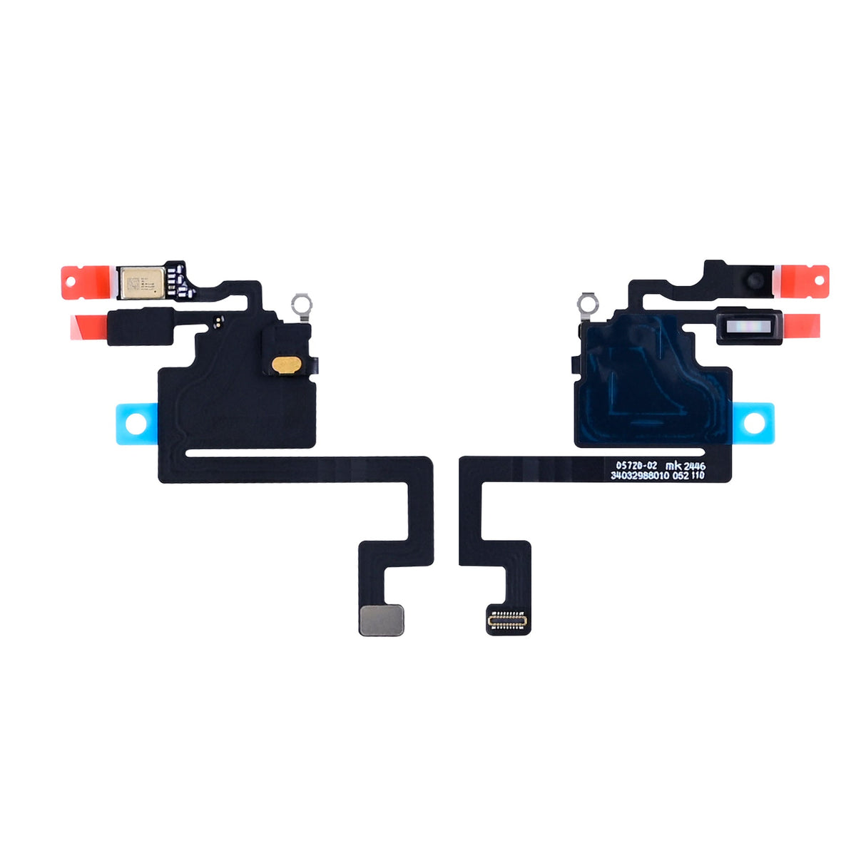 iPhone 17 Pro sensor flex origineel pulled, detail van de connector
