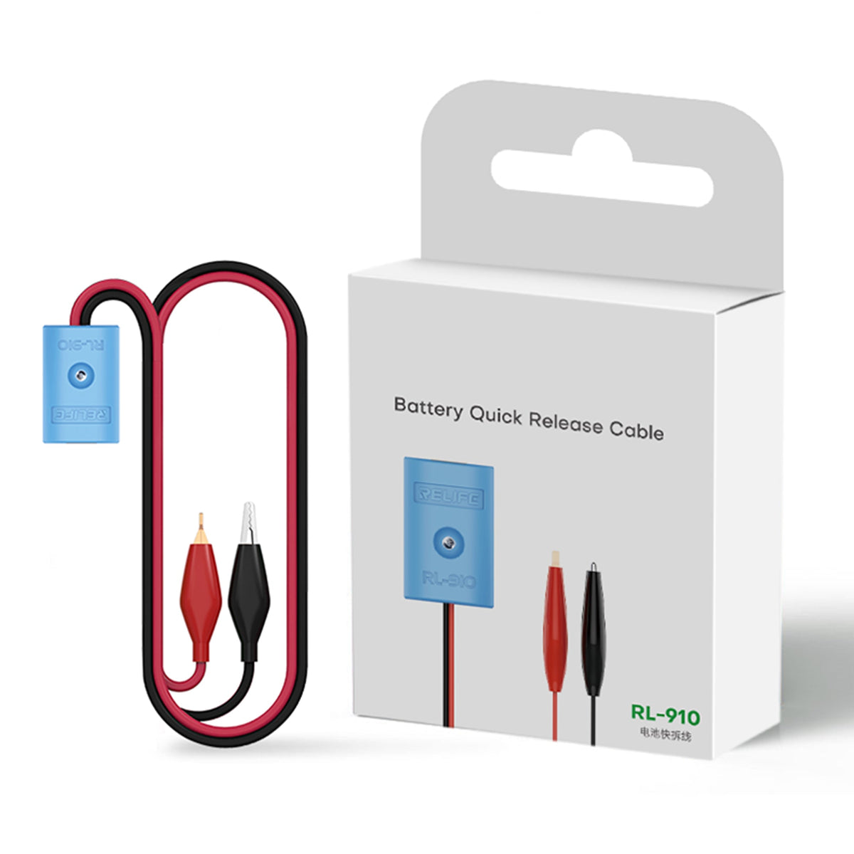 Relife RL-910 accu-losmaakkabel met USB-C-aansluiting en klem