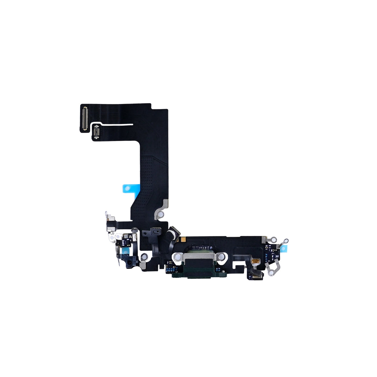 iPhone 13 mini oplaadpoort groen, complete laadconnector met flexkabel en microfoon