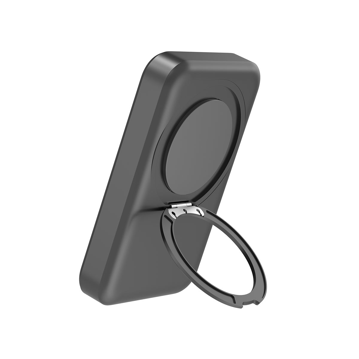 Magnetische powerbank 10.000 mAh met uitklapbare standaard, zwart, productfoto 3