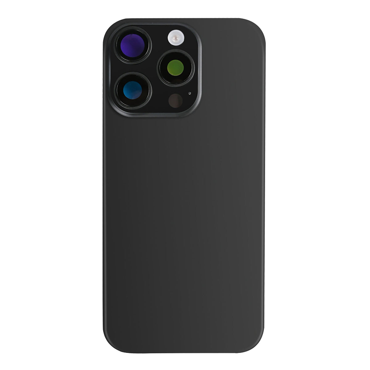 iPhone 16 Pro Max achterkant met laadspoel en NFC in zwart titanium