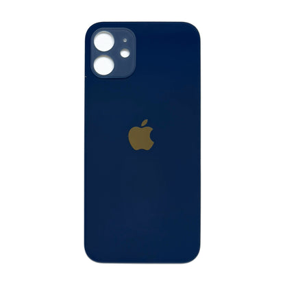 iPhone 12 achterkant glas blauw met grote cameraopening