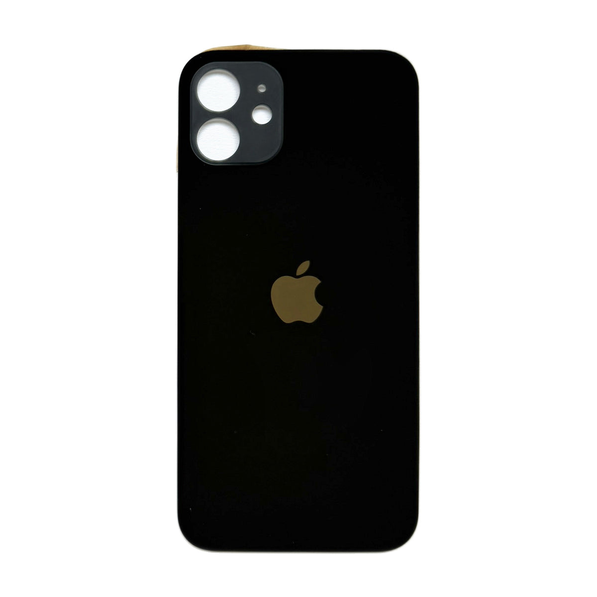 iPhone 12 achterkant glas zwart met grote cameraopening