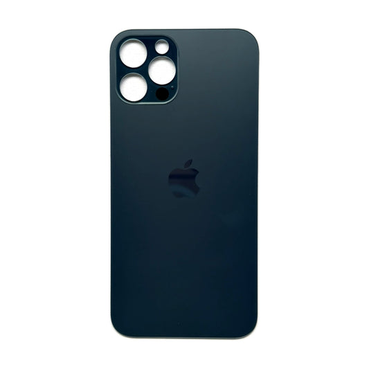 iPhone 12 Pro achterkant glas pacific blauw met grote cameraopening