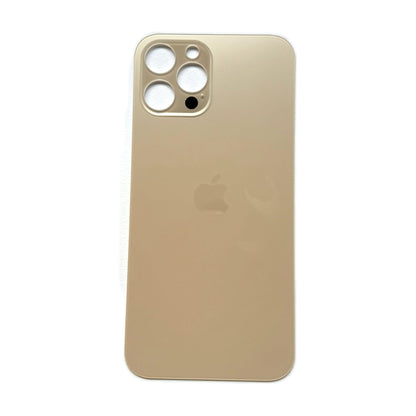 iPhone 12 Pro Max achterkant glas goud met grote cameraopening