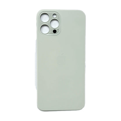 iPhone 12 Pro Max achterkant glas zilver met grote cameraopening