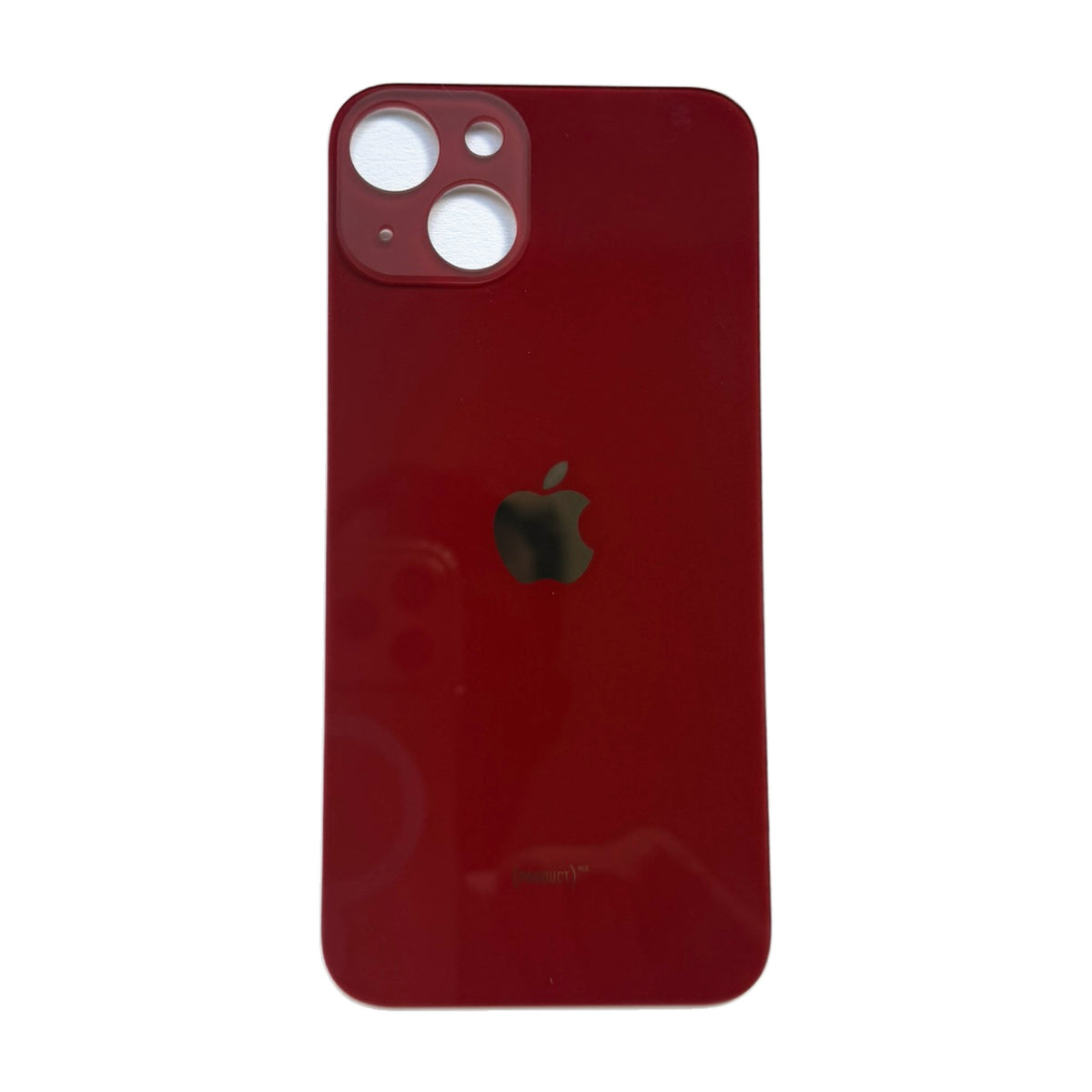 iPhone 13 achterkant glas rood met grote cameraopening