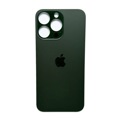 iPhone 13 Pro achterkant glas alpine groen met grote cameraopening