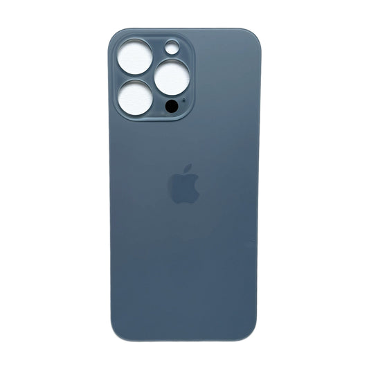 iPhone 13 Pro achterkant glas sierrablauw met grote cameraopening