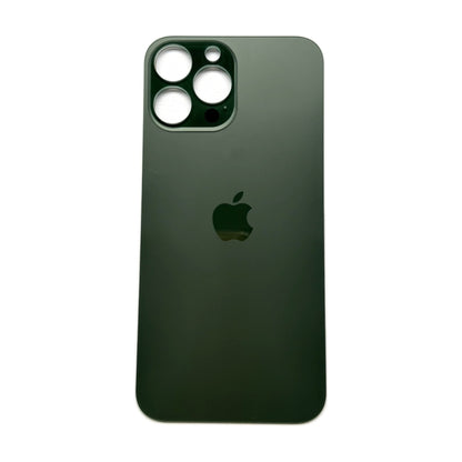 iPhone 13 Pro Max achterkant glas alpine groen met grote cameraopening