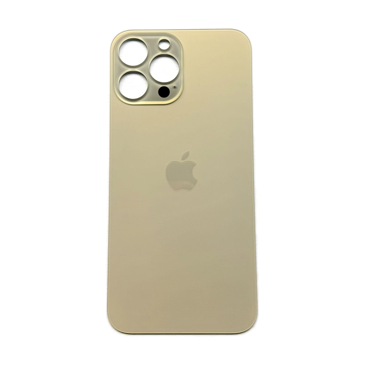 iPhone 13 Pro Max achterkant glas goud met grote cameraopening