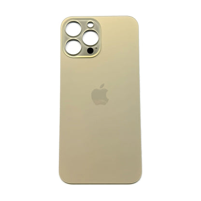 iPhone 13 Pro Max achterkant glas goud met grote cameraopening