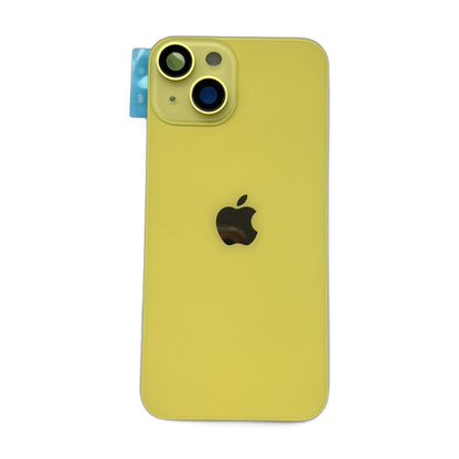 iPhone 14 achterkant glas geel met cameralens en magneten