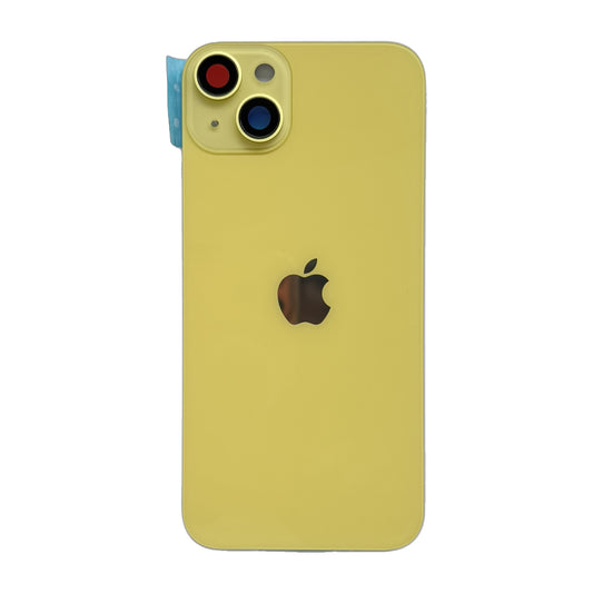 iPhone 14 Plus achterkant glas geel met cameralens en magneten
