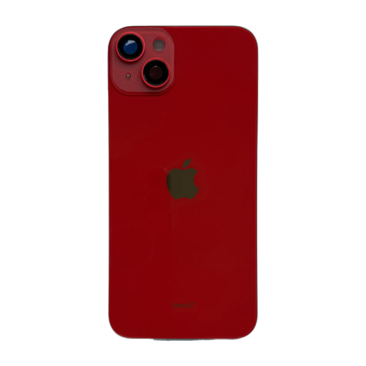 iPhone 14 Plus achterkant glas rood met cameralens en magneten