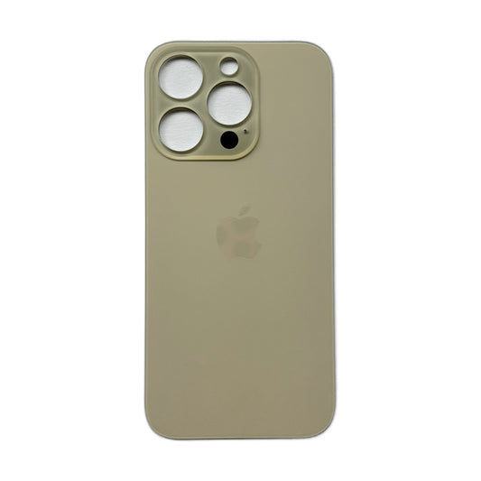 iPhone 14 Pro achterkant glas goud met plaksticker