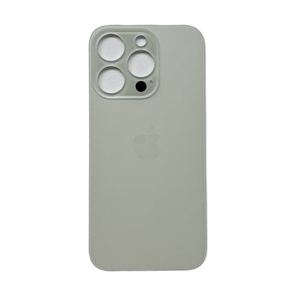iPhone 14 Pro achterkant glas zilver met plaksticker