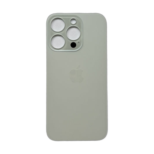 iPhone 14 Pro achterkant glas zilver met plaksticker