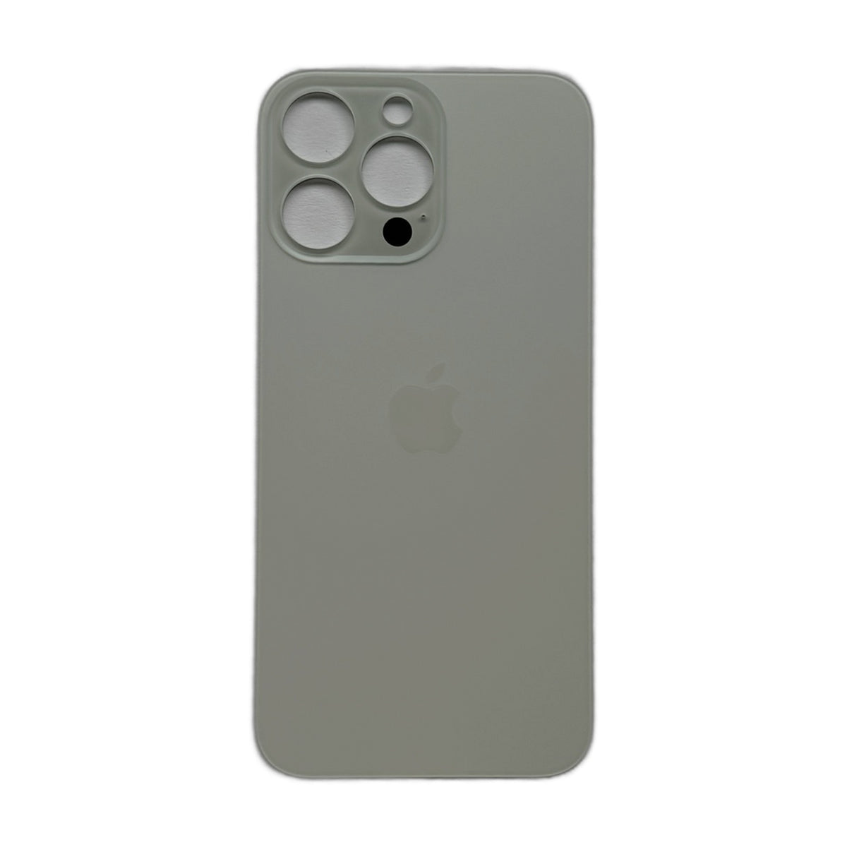 iPhone 14 Pro Max achterkant glas zilver met plaksticker