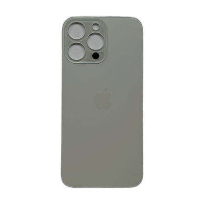 iPhone 14 Pro Max achterkant glas zilver met plaksticker
