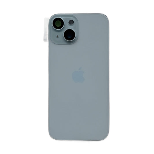 iPhone 15 achterkant glas blauw met cameralens en magneten