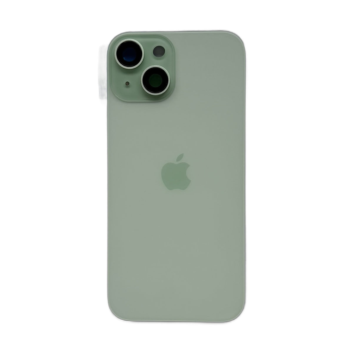iPhone 15 achterkant glas groen met cameralens en magneten