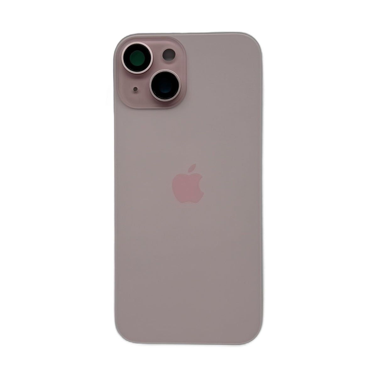 iPhone 15 achterkant glas roze met cameralens en magneten