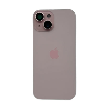 iPhone 15 achterkant glas roze met cameralens en magneten