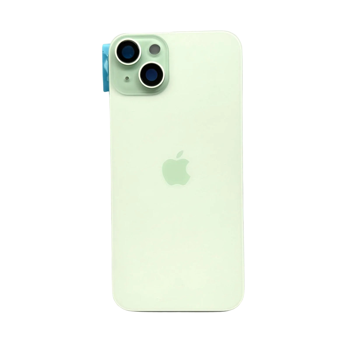iPhone 15 Plus achterkant glas groen met cameralens en magneten