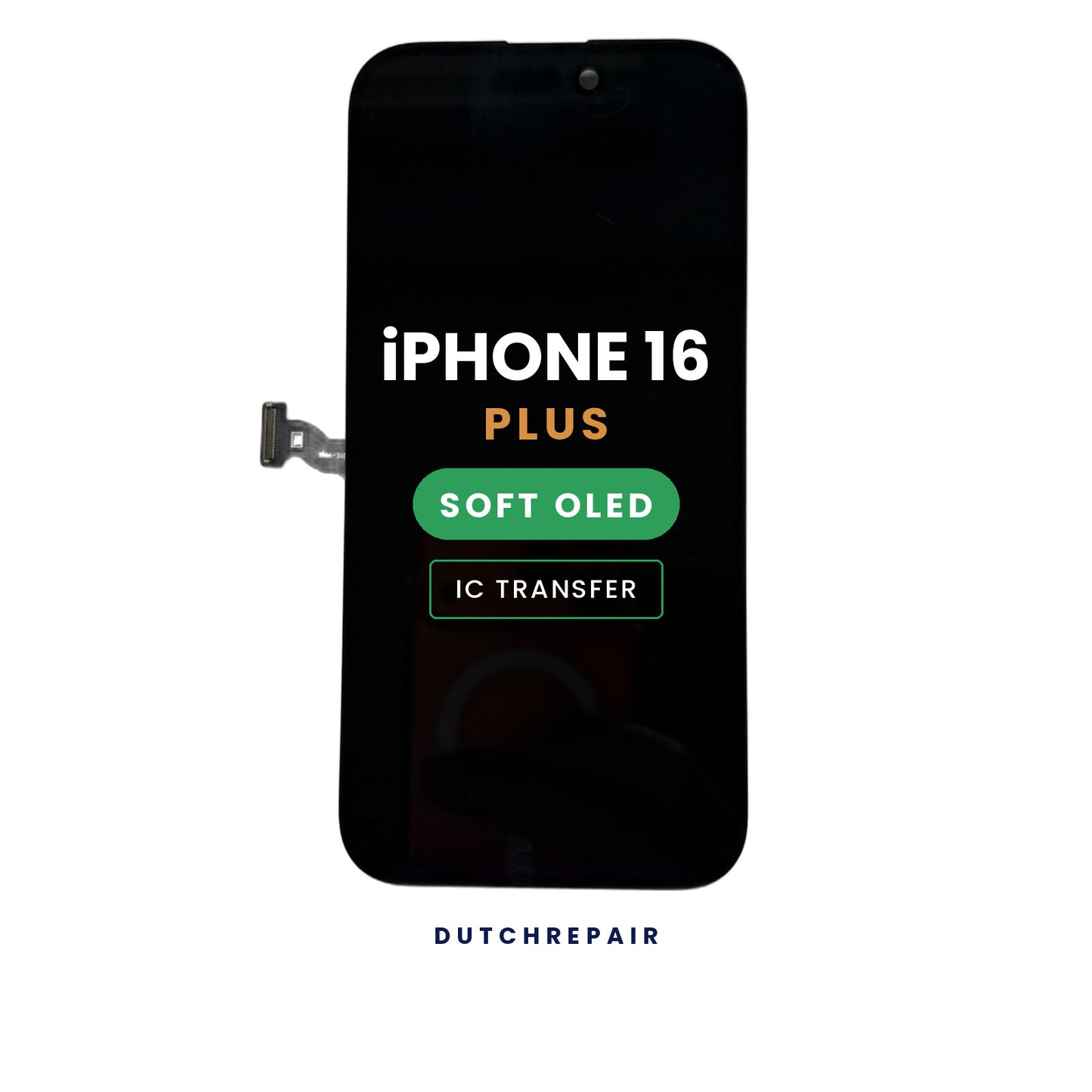 iPhone 16 Plus scherm met Soft OLED-paneel, los vervangingsscherm