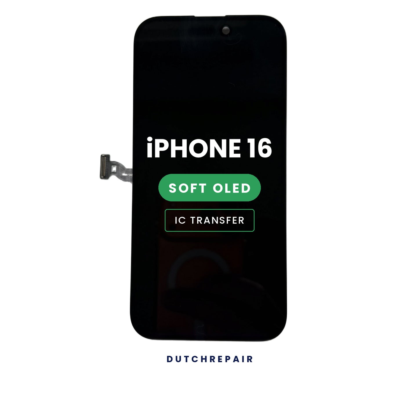 iPhone 16 scherm met Soft OLED-paneel, los vervangingsscherm