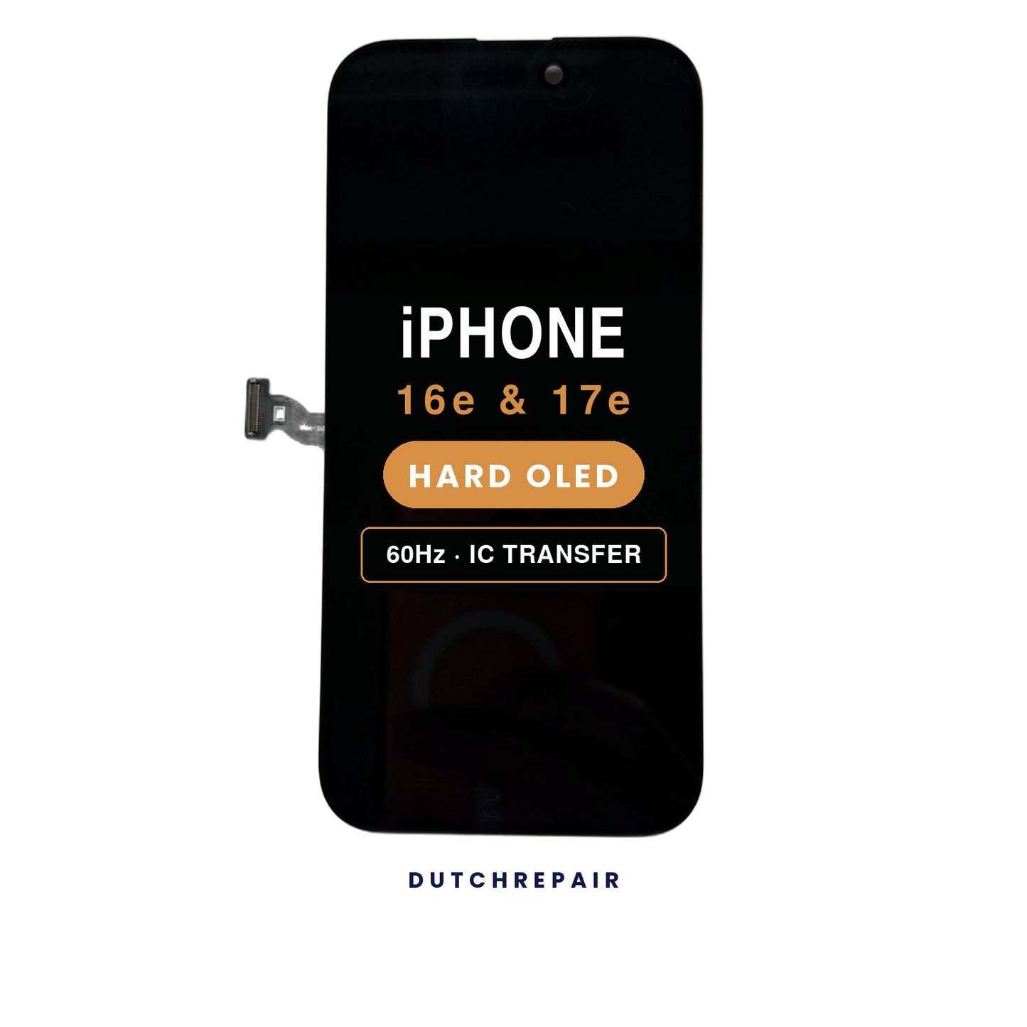 iPhone 16e en 17e scherm met Hard OLED-paneel, los vervangingsscherm