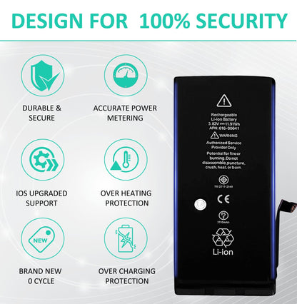 iPhone 12 / 12Pro Batterij + Framesticker en gereedschap - Dutchrepair
