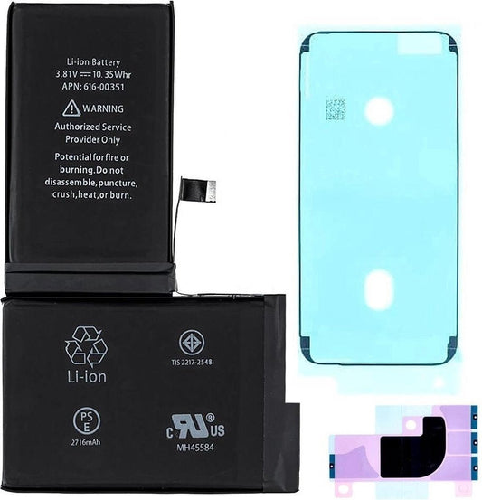 iPhone X batterij + Framesticker en gereedschap - Dutchrepair